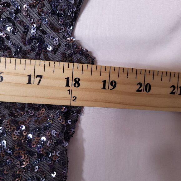 Express Sequin Sweater Large Gray Shrug Mini Cropped NWT - Picture 7 of 11